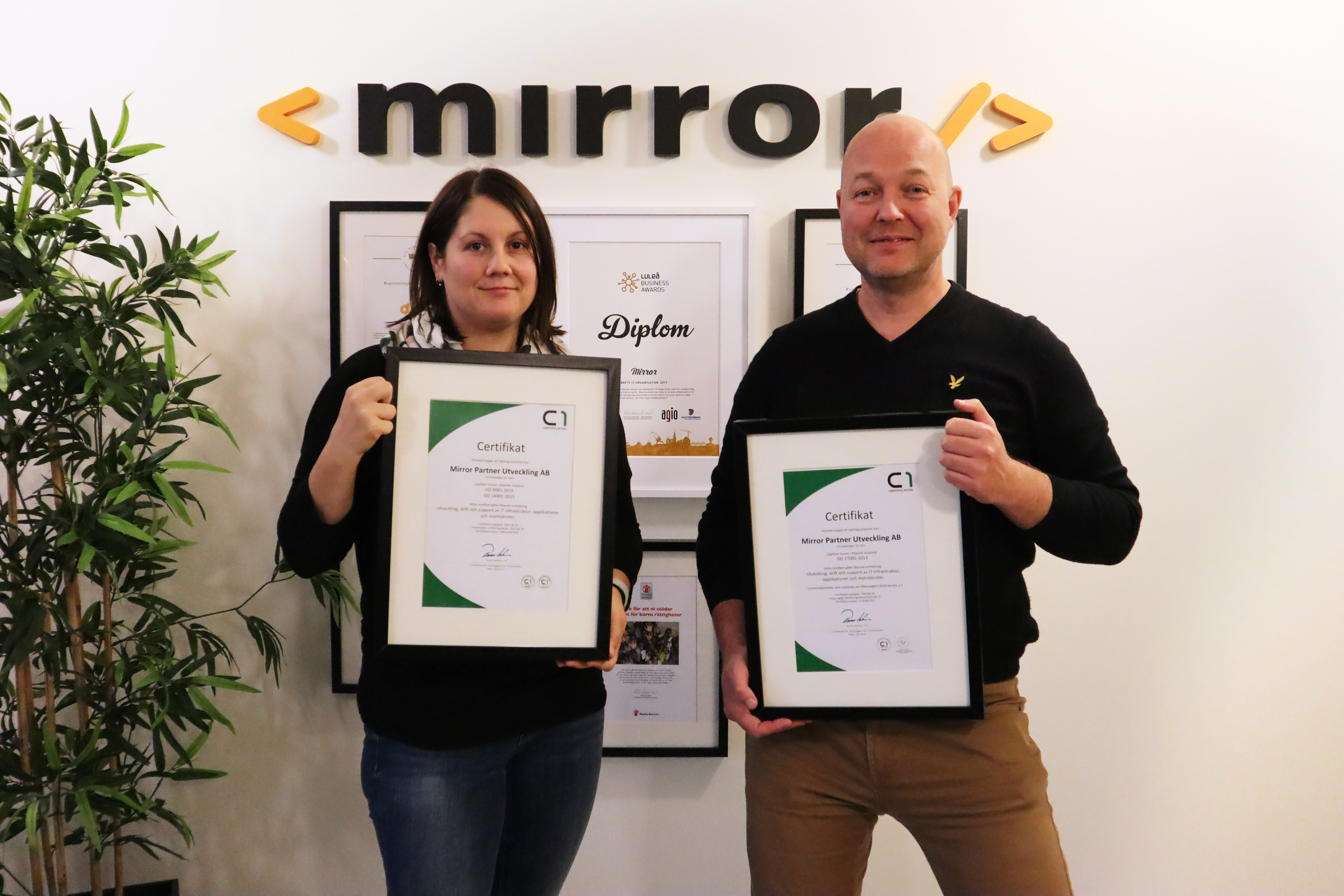 Nu är det klart - Mirror är ISO-certifierade