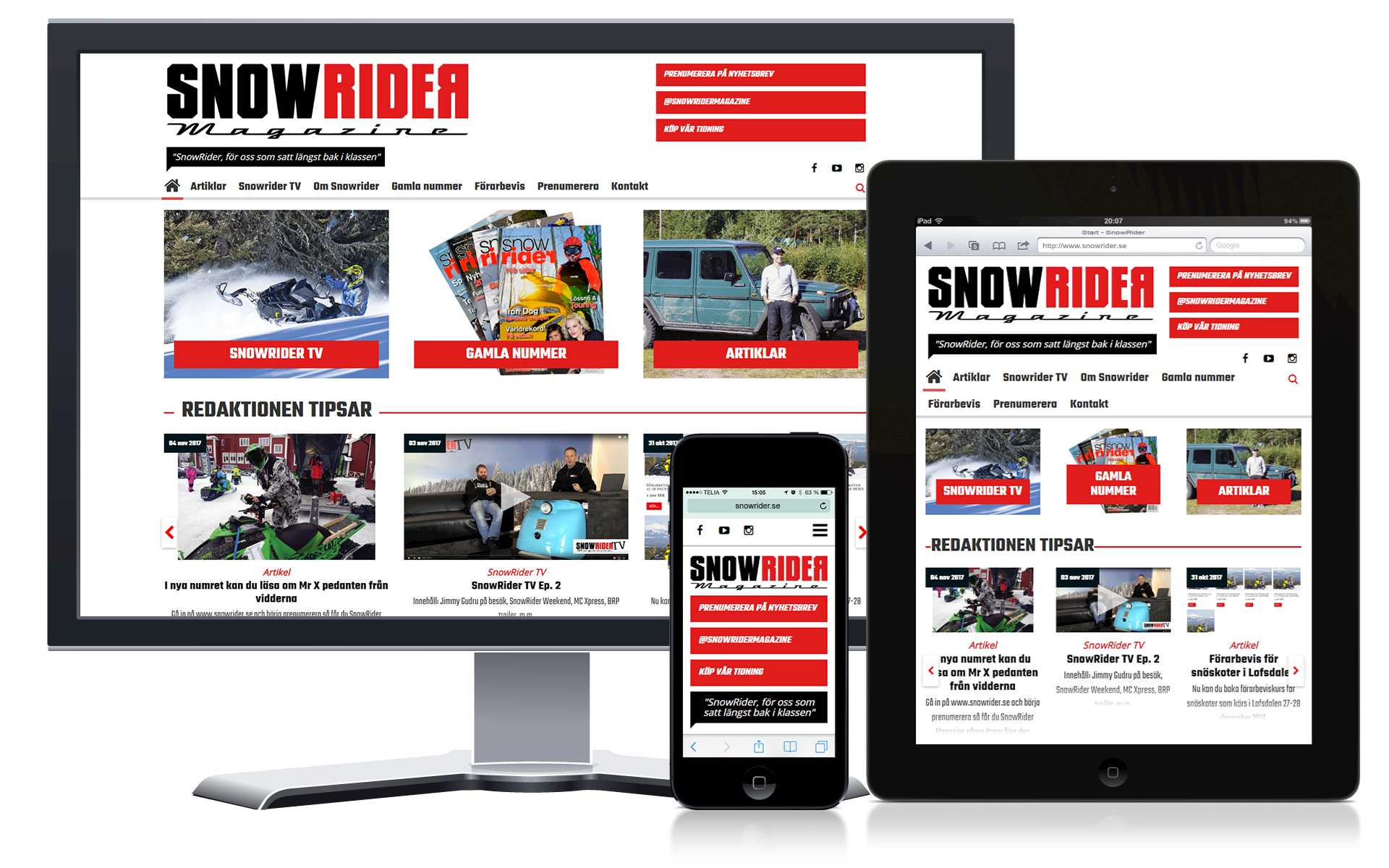 Ny webbplats för snowrider.se