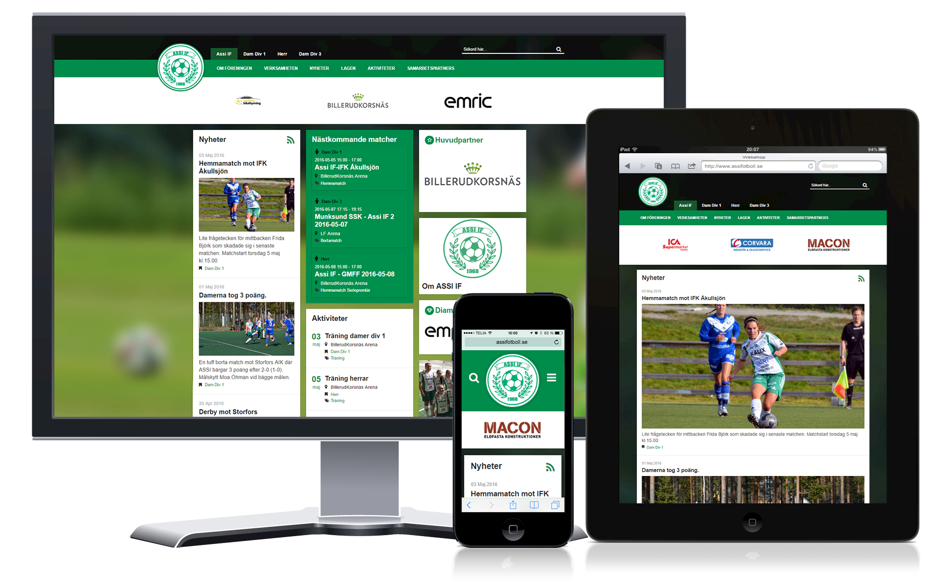 Ny webb för Assi IF