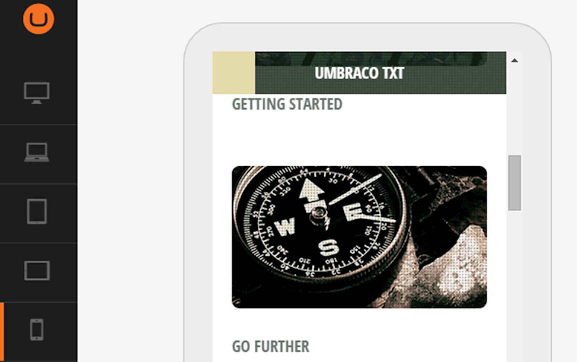 Svårt att avgöra hur sidan ser ut i mobil?
