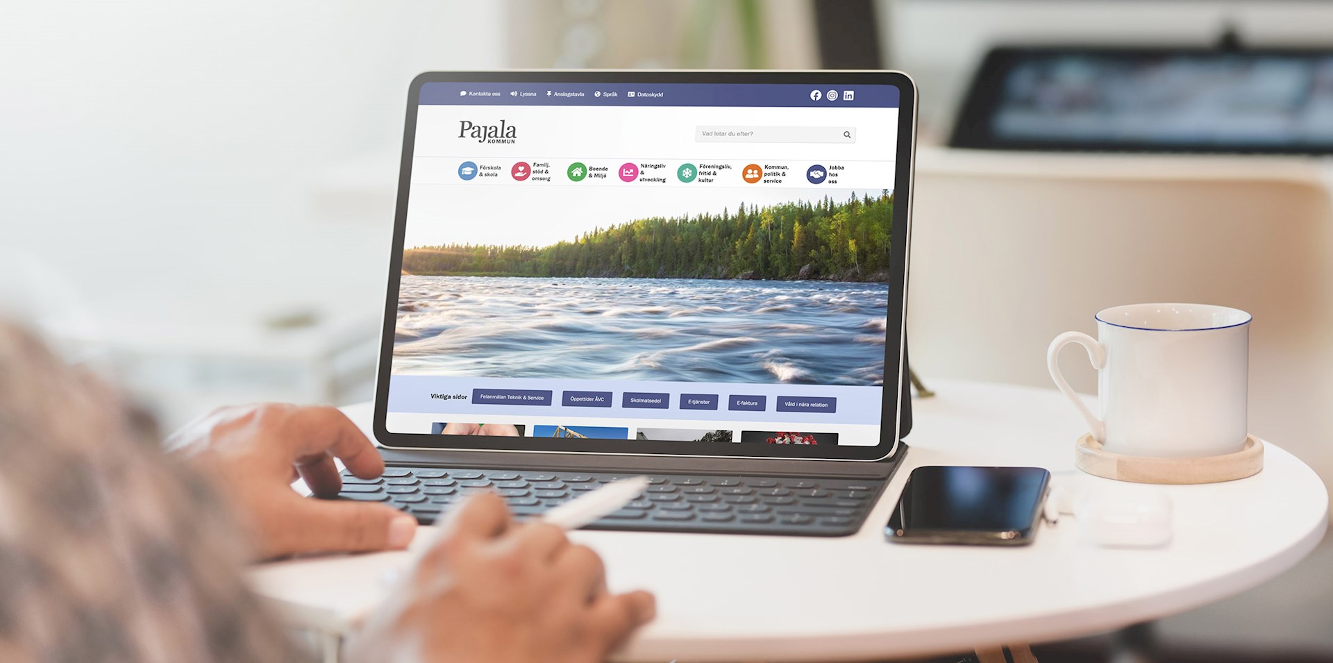 Modernare och tillgängligare webbplats för Pajala kommun
