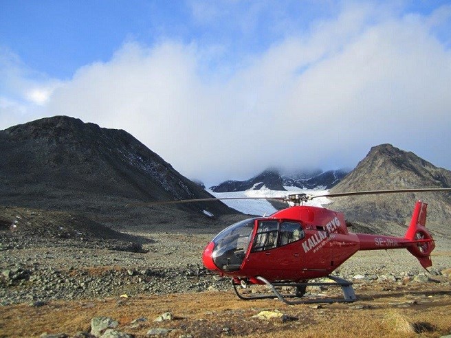Helikopter i fjällen